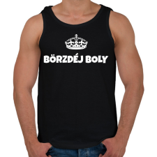 PRINTFASHION BIRTHDAY BOY - Férfi atléta - Fekete atléta, trikó