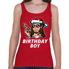 PRINTFASHION BIRTHDAY BOY - Női atléta - Cseresznyepiros női trikó