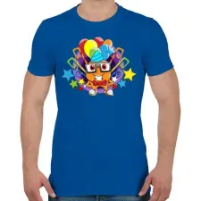 PRINTFASHION Birthday - Férfi póló - Királykék férfi póló