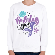 PRINTFASHION Birthday Girl - Gyerek pulóver - Fehér