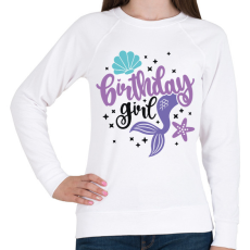 PRINTFASHION Birthday Girl - Női pulóver - Fehér
