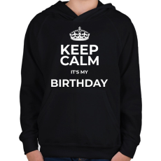 PRINTFASHION BIRTHDAY - Gyerek kapucnis pulóver - Fekete