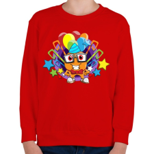 PRINTFASHION Birthday - Gyerek pulóver - Piros gyerek pulóver, kardigán