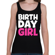 PRINTFASHION Birthdaygirl - Női atléta - Fekete női trikó