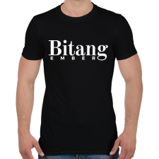 PRINTFASHION Bitang Ember - Férfi póló - Fekete férfi póló