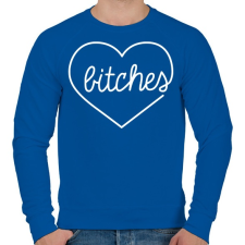 PRINTFASHION Bitches - Férfi pulóver - Királykék férfi pulóver, kardigán