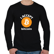 PRINTFASHION bitcoin6 - Férfi hosszú ujjú póló - Fekete