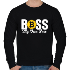 PRINTFASHION BITCOIN 4 EVER 13 - Férfi pulóver - Fekete