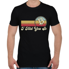 PRINTFASHION BITCOIN 4 EVER 34 - Férfi póló - Fekete