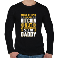 PRINTFASHION BITCOIN 4 EVER 37 - Férfi hosszú ujjú póló - Fekete férfi póló