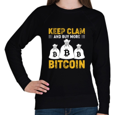 PRINTFASHION BITCOIN 4 EVER 42 - Női pulóver - Fekete női pulóver, kardigán