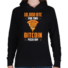 PRINTFASHION BITCOIN 4 EVER 44 - Női kapucnis pulóver - Fekete
