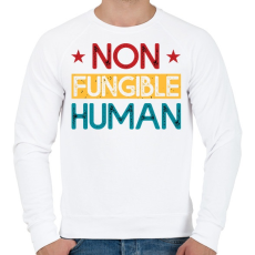 PRINTFASHION BITCOIN 4 EVER 47 - Férfi pulóver - Fehér