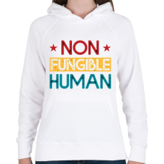 PRINTFASHION BITCOIN 4 EVER 47 - Női kapucnis pulóver - Fehér