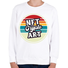 PRINTFASHION BITCOIN 4 EVER 49 - Gyerek pulóver - Fehér gyerek pulóver, kardigán