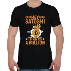 PRINTFASHION BITCOIN 4 EVER 52 - Férfi póló - Fekete