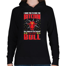 PRINTFASHION BITCOIN 4 EVER 55 - Női kapucnis pulóver - Fekete női pulóver, kardigán