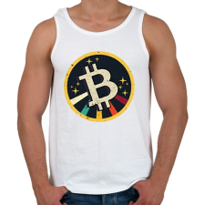 PRINTFASHION BITCOIN 4 EVER 59 - Férfi atléta - Fehér atléta, trikó