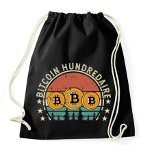 PRINTFASHION BITCOIN 4 EVER 65 - Sportzsák, Tornazsák - Fekete tornazsák