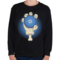 PRINTFASHION BITCOIN 4 EVER 66 - Gyerek pulóver - Fekete