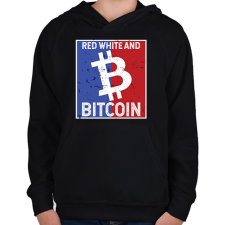 PRINTFASHION BITCOIN 4 EVER 67 - Gyerek kapucnis pulóver - Fekete gyerek pulóver, kardigán