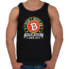 PRINTFASHION BITCOIN 4 EVER 70 - Férfi atléta - Fekete