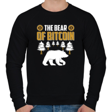 PRINTFASHION BITCOIN 4 EVER 75 - Férfi pulóver - Fekete