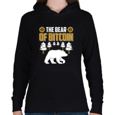 PRINTFASHION BITCOIN 4 EVER 75 - Női kapucnis pulóver - Fekete