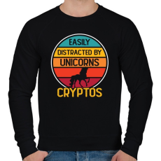 PRINTFASHION BITCOIN 4 EVER 78 - Férfi pulóver - Fekete