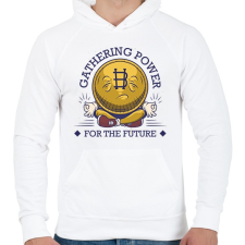 PRINTFASHION BITCOIN 4 EVER 81 - Férfi kapucnis pulóver - Fehér női pulóver, kardigán