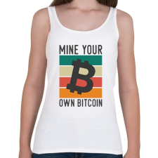 PRINTFASHION BITCOIN 4 EVER 82 - Női atléta - Fehér női trikó