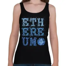 PRINTFASHION BITCOIN 4 EVER 87 - Női atléta - Fekete női trikó