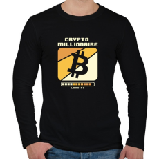 PRINTFASHION BITCOIN 4 EVER 89 - Férfi hosszú ujjú póló - Fekete