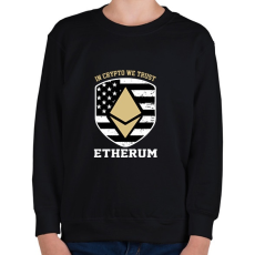 PRINTFASHION BITCOIN 4 EVER 92 - Gyerek pulóver - Fekete