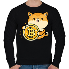 PRINTFASHION BITCOIN 4EVER 16 - Férfi pulóver - Fekete női pulóver, kardigán