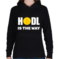 PRINTFASHION BITCOIN 4EVER 26 - Női kapucnis pulóver - Fekete női pulóver, kardigán