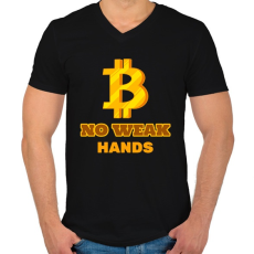 PRINTFASHION BITCOIN 4EVER 28 - Férfi V-nyakú póló - Fekete