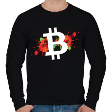 PRINTFASHION BITCOIN 4EVER 30 - Férfi pulóver - Fekete