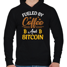 PRINTFASHION BITCOIN 4EVER - Férfi kapucnis pulóver - Fekete női pulóver, kardigán