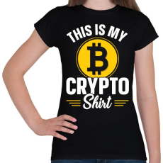 PRINTFASHION BITCOIN 4EVER - Női póló - Fekete