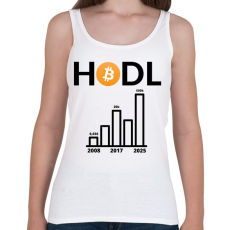 PRINTFASHION bitcoin chart - Női atléta - Fehér