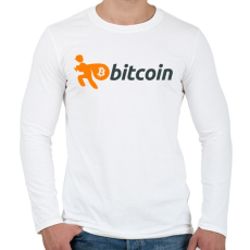 PRINTFASHION Bitcoin - Férfi hosszú ujjú póló - Fehér