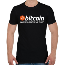 PRINTFASHION Bitcoin - Férfi póló - Fekete férfi póló
