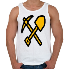 PRINTFASHION Bitcoin hálózat Felhőbányászat Kriptovaluta - Férfi atléta - Fehér