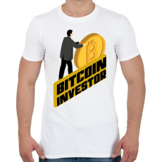 PRINTFASHION Bitcoin-investor - Férfi póló - Fehér