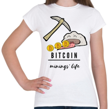 PRINTFASHION bitcoin mining - Női póló - Fehér női póló