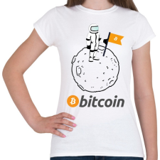 PRINTFASHION bitcoin moon - Női póló - Fehér női póló