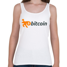 PRINTFASHION Bitcoin - Női atléta - Fehér női trikó