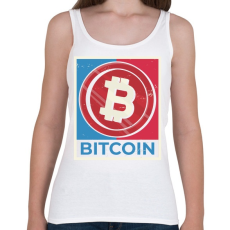 PRINTFASHION Bitcoin - Női atléta - Fehér