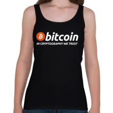 PRINTFASHION Bitcoin - Női atléta - Fekete